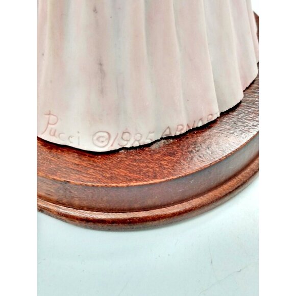 Vintage Arnart Pucci Porcelain Victorian Fashion Lady Figurine 9 3/4" - Picture 9 of 12